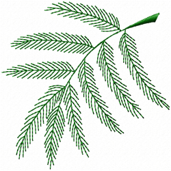 Flowers And Tree Embroidery Design 4